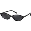 FEISEDY Occhiali da Sole Vintage Ovale Occhio di Gatto Donna Piccoli Occhiali Cat Eye Retro con Protezione UV400 B0257