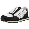 ARMANI EXCHANGE Suede Bicolor Sneakers, Scarpe da ginnastica Uomo, Off White Black, 44 EU