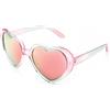 FEISEDY Occhiali da Sole Cuore Polarizzati da Donna per Feste di Compleanno San Valentino Anniversario Matrimonio Festival Rave con Protezione UV400 B2337