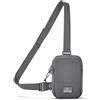 Johnny Urban Sling Bag Donna Uomo Grigio - Arthur - Borsa a Tracolla Monospalla per Travel, Festival, Escursionismo, Viaggio - Scompartimento per Cellulare, Chiavi, Portafoglio - Idrorepellente