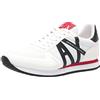 Armani Exchange, Sneaker Uomo, Op Bianco Nero, 44 EU