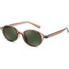 FEISEDY Vintage Ovale Occhiali da Sole Donna Uomo Retrò Trendy Anni '90 con Protezione UV400 B1171
