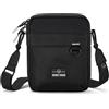 Johnny Urban Borsello Uomo Donna Nero - Jayden - Borsa Tracolla Per Il Festival Viaggi Di Piacere - Monospalla Sling Bag Piccolo - Borsa A Spalla Sportiva - Repellente All'Acqua