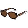 SOJOS Occhiali da sole Donna Uomo Polarizzati Retrò Ovale Piccolo Anni '90 Vintage Viso Piccolo Protezione UV400 Occhiali da sole SJ2286