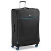 RONCATO Crosslite Trolley grande morbido espandibile 4 ruote con Manico telescopico - Nero