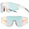 ROCKBROS Occhiali da Ciclismo Fotocromatici, Occhiali da Sole Sportivi Anti-UV400, Adatto per Bici, MTB, Pesca, Corsa, Uomo Donna