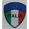 CENTRO RICAMI Patch-Toppa Microricamata in HD/Jacquard (Alta Definizione) Scudetto Italia Termoadesiva, Micro Filo, Dimensioni : H.cm.7 X L. cm.5,5 - Made in Italy