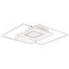 Trio Leuchten Trio Lampada da soffitto a LED Via 620710331, metallo bianco opaco, incl. LED da 36 Watt, telecomando