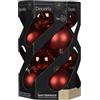 Decoris Baubles Shatterproof Shiny, opaco