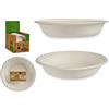 BigBuy Home Set di piatti biodegradabili bianco carta (4 pz)