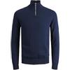JACK & JONES Jjeemil Knit Half Zip Maglione, Blazer Blu Marine, XL Uomo