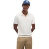 Tommy Hilfiger Uomo Maglietta Polo Maniche Corte Essential Cotton Knitted Grossa, Avorio (Ivory Petal), XS