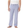 Amazon Essentials Pantaloni Pigiama in Popeline di Cotone dalla Linea Dritta con Coulisse ed Elastico in Vita Uomo, Blu Fiordaliso Thin Stripe, L