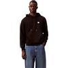 Calvin Klein Uomo Felpa Terry Badge con Cappuccio, Nero (Black), XL