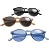 Urban Classics Sunglasses Cypress-Confezione da 3 Occhiali, Nero, Marrone, Blu, Taglia Unica (Pacco da 3) Unisex-Adulto