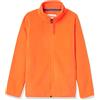 Amazon Essentials Giacca con Collo a Lupetto con Cerniera Integrale in Pile Bambini e Ragazzi, Arancione, 11-12 Anni