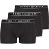 Tommy Hilfiger Uomo Pantaloncini Boxer Confezione da 3 con Fascia con Logo, Nero (Blk/Blk/Blk), L