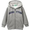 United Colors of Benetton Giacca C/CAPP M/L 3EB5G503E Maglione Cardigan, Grigio, 1 Anni Bambino