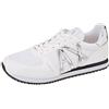 ARMANI EXCHANGE Rio Retro Running, Sneaker Donna, White Silver, 41 EU