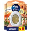Ambi Pur Bagno Profumatore Per Ambienti, 8 Profumatori Bagno, Fragranza Brezza di Capri, Diffusore Ambiente Con Tecnologia Elimina Odori, Durata Fino a 50 Giorni Per Profumatore