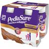 Pediasure Crescita e Sviluppo Drink, Integratore Bambini con Vitamine, Minerali, Proteine, per Difese Immunitarie, Concentrazione e Memoria, Formato Liquido 200 ml x 4 Pronto da Bere, Gusto Cioccolato