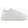 Armani Exchange Sneakers in Pelle Bianca Tinta Unita