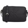 Calvin Klein Donna Borsa a Tracolla Sculpted Camera Bag con Logo, Nero (Black), Taglia Unica