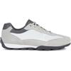 Geox U Snake 2.0 C, Scarpe da Ginnastica Uomo, Grigio Chiaro/Bianco, 43 EU