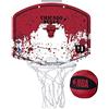 Wilson Minicanestro da Basket NBA TEAM MINI HOOP, Plastica, Bianco/Rosso (Chicago Bulls)