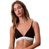 Calvin Klein Donna Reggiseno a Triangolo Unlined con Fascia con Logo, Nero (Black), XL
