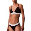 Calvin Klein Donna Reggiseno a Triangolo Lightly Lined con Fascia con Logo, Nero (Black(Ub1)), XS