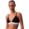 Calvin Klein Donna Reggiseno a Triangolo Lightly Lined con Fascia con Logo, Nero (Black(Ub1)), M