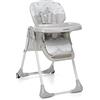 Foppapedretti Seggiolone Meeting, bambini da 6 mesi a 3 anni (fino a 15 Kg), Seduta/Poggiapiedi/Schienale Regolabili, Cesto Porta Oggetti, Stabile e Confortevole, con Imbottitura Lavabile, Dolcestella