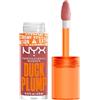 NYX Professional Makeup Gloss Rimpolpante, Altamente Pigmentato, Volume Immediato e Duraturo, Arricchito con Zenzero Piccante, Duck Plump, Tonalità: Nude Swings, 6,8 ml