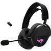 ASUS ROG Pelta, Cuffie da Gaming Senza Fili, Connessione 2.4GHz e Bluetooth, Audio Ampio, Autentico e Preciso, Driver Placcati in Titanio da 50mm, Per PC, Mac, PS, Switch, Android, Nere