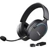 Trust Gaming GXT 491 Fayzo Cuffie Gaming Wireless Bluetooth + 2.4 GHz, Audio Surround 7.1, Batteria da 22 Ore, 85% Plastica Riciclata, RGB Cuffie Bluetooth Over Ear PC PS5 PS4 Switch - Nero