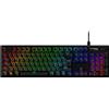 HyperX Alloy Origins PBT, Tastiera Meccanica da Gaming Cablata, Illuminazione RGB, Telaio in Alluminio, 80 Milioni di Pressioni, Copritasti presenti, 3 Dispositivi Collegabili, Layout Inglese, Nera