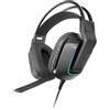 Mars Gaming MH-STRIKE, Cuffie Gaming FRGB Rainbow, Design Ergonomico, Driver al Neodimio da 50 mm, Microfono Pieghevole, Controlli Integrati, Cuscinetti Air, Archetto Regolabile, Multiplatform, Nero