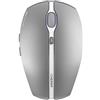 CHERRY GENTIX BT, Mouse Bluetooth Senza Fili, Funzione Multidispositivo per fino a 3 Dispositivi, Risoluzione Commutabile (1000/2000 dpi), Alimentazione a Batteria, Frosted Silver