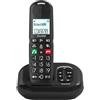 ALCATEL XL685 Voice - Telefono fisso cordless DECT Senior Formato XL con segreteria - Display ad alta leggibilità - Tasti grandi - Audio Boost - Vivavoce - Blocco chiamate - Nero