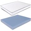 miasuite i sogni italiani Materasso Matrimoniale 165x190x12 Cm, per Divano Letto, Pieghevole, Dispositivo Medico - Primavera
