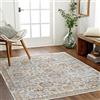 Livabliss Surya Doha Tappeto Vintage Lavabile in Lavatrice Tappeto salotto per Soggiorno, Cucina, Esterni, Corridoio, Stile Tradizionale Classico, Ampio a Trama Piatta, 120x170cm Avorio, Grigio Chiaro, Gold