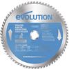 Evolution Power Tools Evolution (T255TCT-70MS) - 255 mm Lama per taglio di acciaio sottile - Lama per metallo con punta in carburo che in pratica non genera surriscaldamento, ronzii o scintille