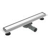 Ibergrif M42001-90 Canalina doccia in acciaio inox, scarico doccia con filtro antiodore e capelli, scarico rapido, 90 cm