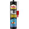Pattex Millechiodi Esterni & Interni, Adesivo extra forte in cartuccia per montaggi esterni, Resistente colla per legno, ceramica, metallo, con presa immediata, 1x450g