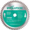 Evolution Power Tools Evolution A255TCT-80MS - 255 mm Lama per taglio di alluminio - Lama per metallo con punta in carburo che in pratica non genera surriscaldamento, ronzii o scintille