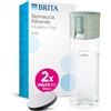 BRITA Borraccia Filtrante Vital verde (600 ml) incl. 2xfiltri MicroDisc - riduce cloro, impurità organiche, PFAS, ormoni e pesticidi e preserva i minerali essenziali