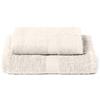 Caleffi Set Asciugamani Bagno Viso e Bidet in Cotone, Asciugamani Resistente a Lavaggi, Include 1 Asciugamano Viso 55x100 cm e 1 Asciugamano Bidet Ospite 40x60 cm, Asciugamani 2 Pezzi, Vaniglia