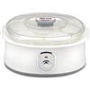 Girmi YG03 Yogurtiera, Temperatura di esercizio 42-50°C, 7 vasetti in vetro da 180 ml, Coperchio trasparente, Bianco