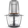 Kenwood EasyChop+ CHP62.400SI, Tritatutto con Sistema di Lame Quad Blade in Acciaio Inox, Sistema di Controllo, Tritaghiaccio, Ciotola in Vetro da 600ml, Lavabile in Lavastoviglie, 500W, Silver